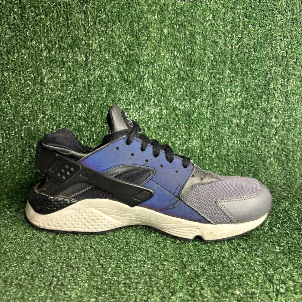 Nike Air Huarache Run Iridescent Blue‎ Grey Athletic Sneaker Shoes Mens Size 10